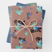 Kleurrijk Abstract Pattern Craft Wrapping Paper (In situ)