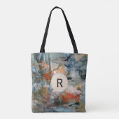 Kleurrijk Abstract penseelstreekschilderij Tote Bag (Achterkant)