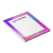 Kleurrijk Abstract, persoonlijk aanpasbaar laptopb Notitieblok (Schuin)