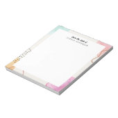 Kleurrijk Abstract, persoonlijk aanpasbaar laptopb Notitieblok (Linkerzijde)