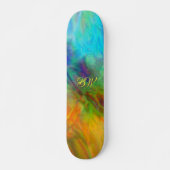 Kleurrijk Abstract Persoonlijk Skateboard (Voorkant)