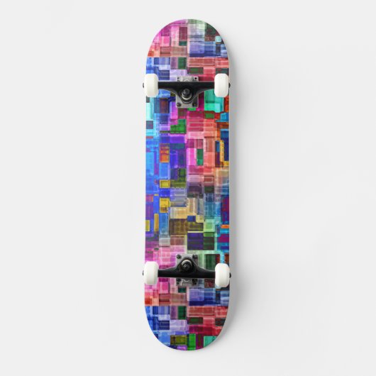 Kleurrijk Abstract Persoonlijk Skateboard (Voorkant)