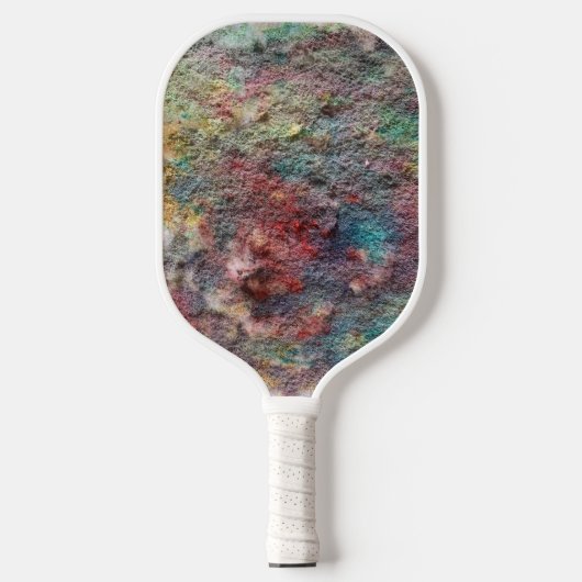 Kleurrijk Abstract Pickleball Paddle (Voorkant)