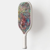 Kleurrijk Abstract Pickleball Paddle (Links)