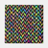 Kleurrijk Abstract prismatisch patroon Magneet (Voorkant)