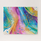 Kleurrijk Abstract Puzzel Ontwerp Legpuzzel (Horizontaal)