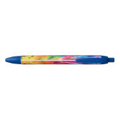 Kleurrijk Abstract regenboogbatik Tie Dye Patroon Zwarte Inkt Pen (Achterkant)