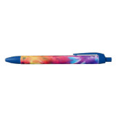 Kleurrijk Abstract regenboogbatik Tie Dye Patroon Zwarte Inkt Pen (Bovenkant)