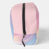 Kleurrijk Abstract regenboogpatroon, roze Paarse K Toilettasje (Rechts)