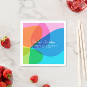 Kleurrijk Abstract regenboogvlies, aangepast Afstu Servet (Insitu)