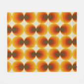 Kleurrijk Abstract Retro Geometrisch Patroon Fleece Deken (Voorkant (Horizontaal))