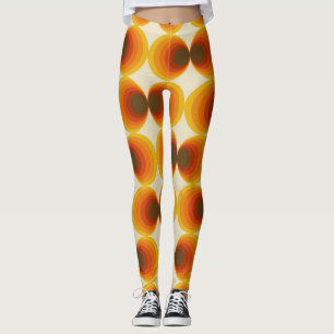 Kleurrijk Abstract Retro Geometrisch Patroon Leggings