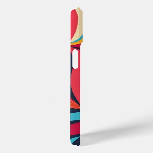 Kleurrijk Abstract Retro Patroon Gepersonaliseerd Case-Mate iPhone Case (Achterkant / Rechts)