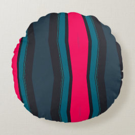 Kleurrijk Abstract Rond Kussen