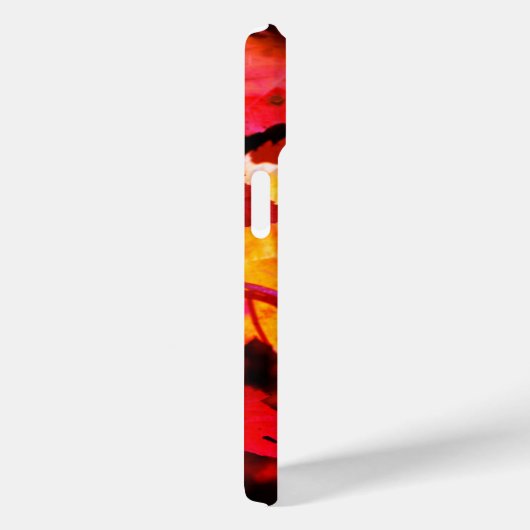 Kleurrijk abstract roze oranje herfst leder Case-Mate iPhone case (Achterkant / Rechts)