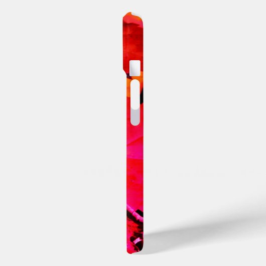 Kleurrijk abstract roze oranje herfst leder Case-Mate iPhone case (Achterkant / Links)