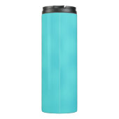 Kleurrijk Abstract Scarab Beetle Insect Aqua Blue Thermosbeker (Achterkant)