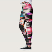 Kleurrijk Abstract schilderen #9 Leggings (Links)