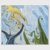 Kleurrijk Abstract schilderen | Beste abstracte ku Cadeaupapier (Vlak)