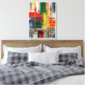 Kleurrijk Abstract schilderen Canvas Afdruk (Insitu (Slaapkamer))