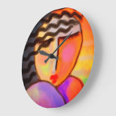 Kleurrijk Abstract schilderen Grote Klok (Hoek)