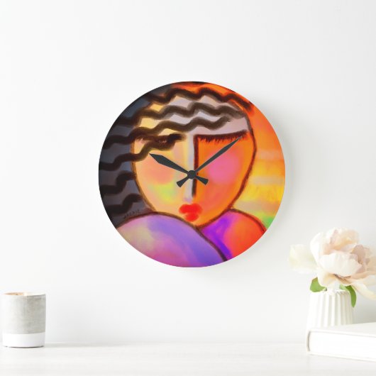 Kleurrijk Abstract schilderen Grote Klok (Huis)