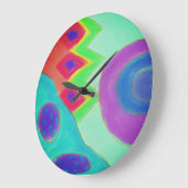 Kleurrijk Abstract schilderen Grote Klok (Hoek)