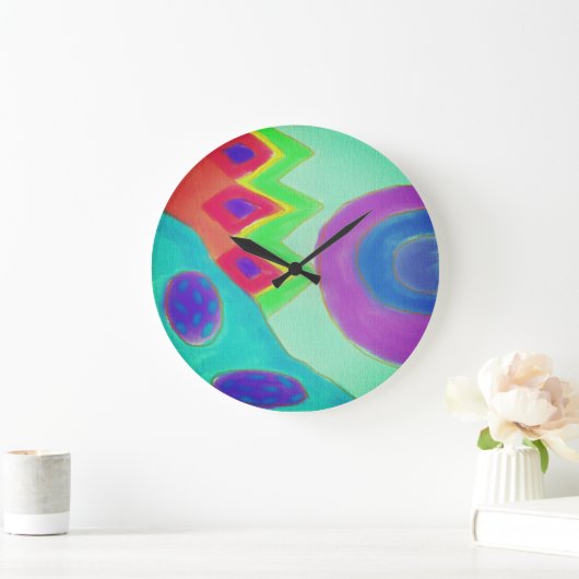 Kleurrijk Abstract schilderen Grote Klok (Huis)