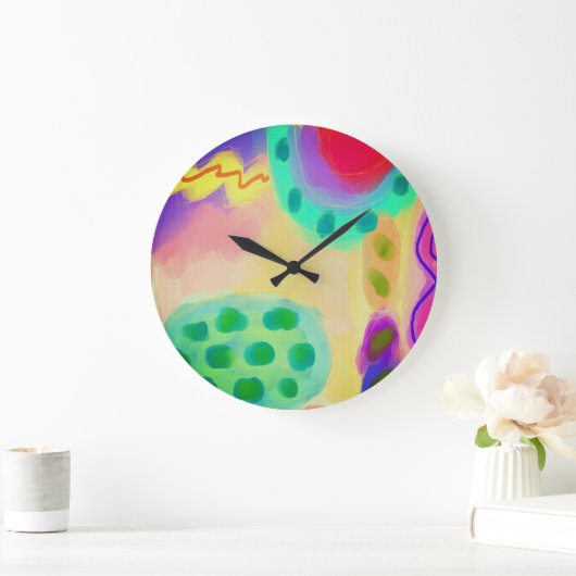 Kleurrijk Abstract schilderen Grote Klok (Huis)