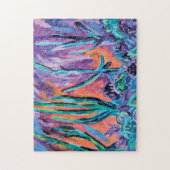 Kleurrijk Abstract schilderen Legpuzzel (Verticaal)