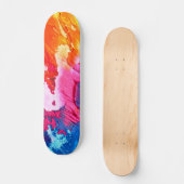 Kleurrijk Abstract schilderen Persoonlijk Skateboard (Voorkant)