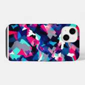 Kleurrijk abstract schilderij met wervelingen en s iPhone hoesje (Achterkant horizontaal)