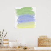 Kleurrijk abstract schilderij poster (Keuken)