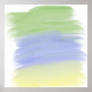 Kleurrijk abstract schilderij poster