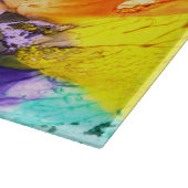 Kleurrijk Abstract schilderij Snijplank (Hoek)