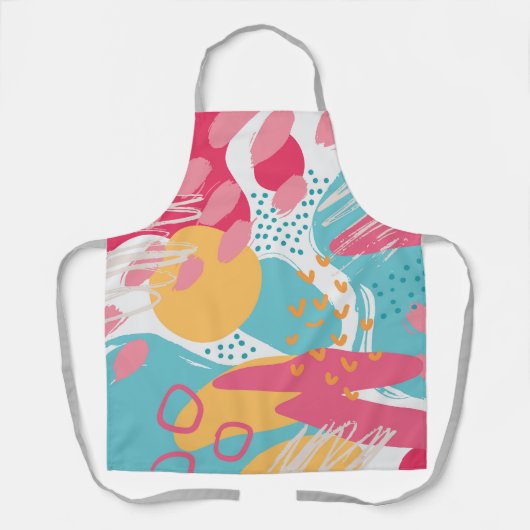 Kleurrijk Abstract Schort (Voorkant)