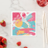 Kleurrijk Abstract Servet (Insitu)