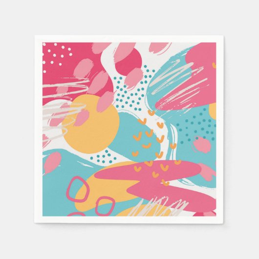 Kleurrijk Abstract Servet (Voorkant)