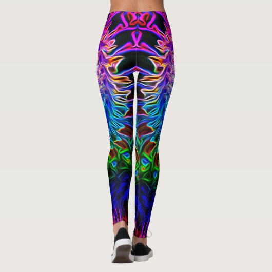 Kleurrijk Abstract Shell Design 2 - Leggings (Achterkant)