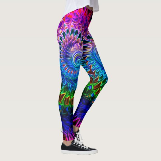 Kleurrijk Abstract Shell Design 2 - Leggings (Rechts)