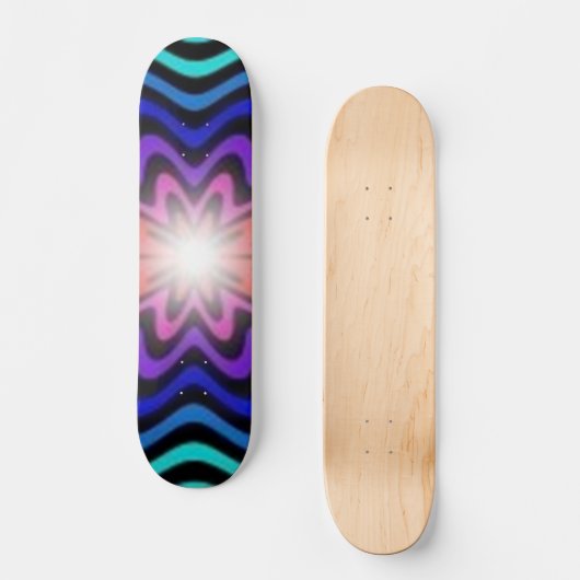 Kleurrijk Abstract skateboard (Voorkant)