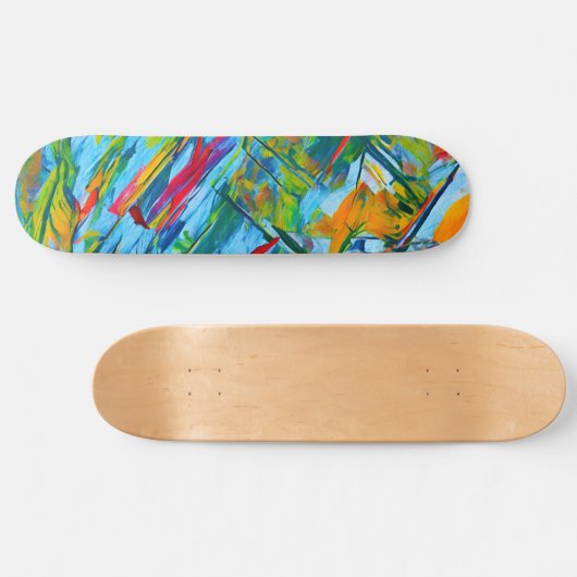 Kleurrijk Abstract skateboard (Horizontaal)