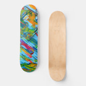Kleurrijk Abstract skateboard (Voorkant)