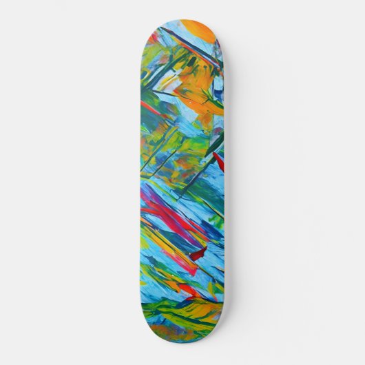 Kleurrijk Abstract skateboard (Voorkant)