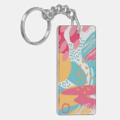 Kleurrijk Abstract Sleutelhanger (Voorkant Links)