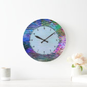 Kleurrijk Abstract smeltglas Grote Klok (Huis)