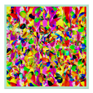 Kleurrijk Abstract Spectrum Patroon Perfect Poster