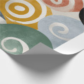 Kleurrijk Abstract spiraalwikkelpapier | Moderne A Cadeaupapier (Hoek)