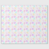 Kleurrijk Abstract Splashes Wrapping Paper Cadeaupapier (Vlak)