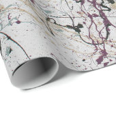 Kleurrijk Abstract Splatter Schilderinpakpapier Cadeaupapier (Rol Hoek)